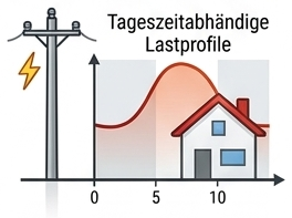Symbol Strombedarf und Lastprofile